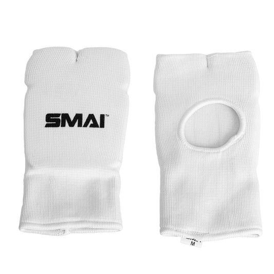 SMAI Elastic Hand Guard - Martial Arts Protection in White - martial arts sparring gear product photo