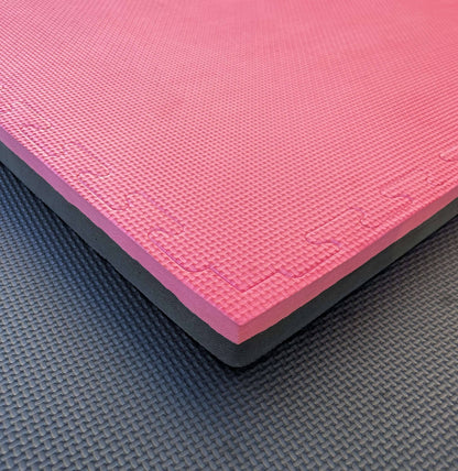 Mani Interlocking Jigsaw Reversible Floor Mat 40mm in Red/Blue - view 5