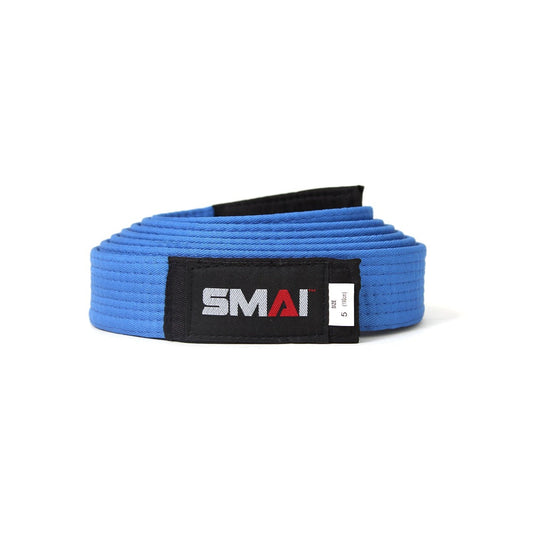 SMAI Judo Belt - Black Tip in Blue - view 2