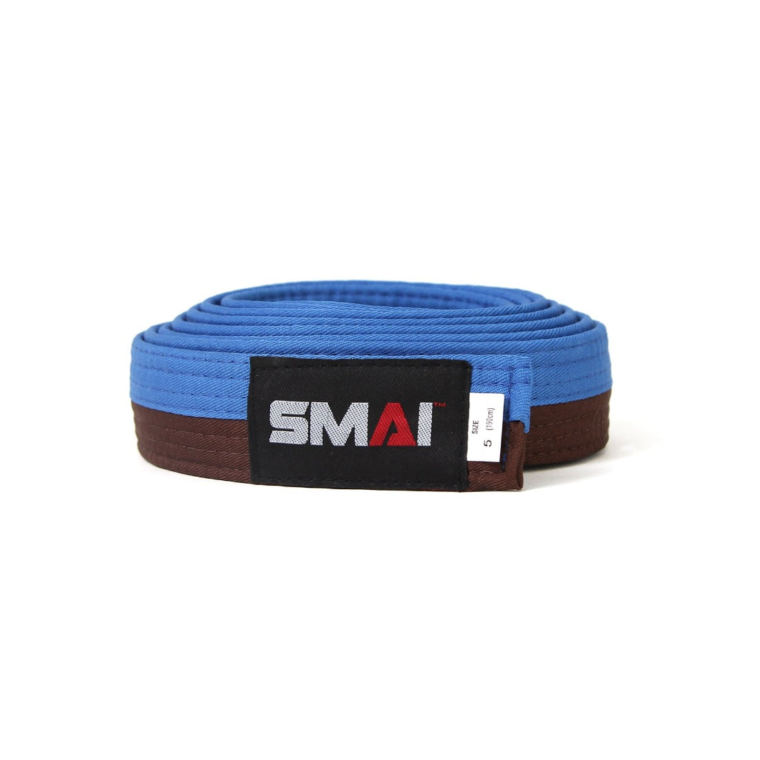 SMAI Judo Belt - Competition Grade in Brown and Blue - view 4