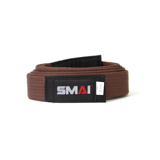 SMAI Judo Belt - Black Tip in Brown - view 3