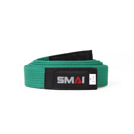 SMAI Judo Belt - Black Tip in Green - view 4