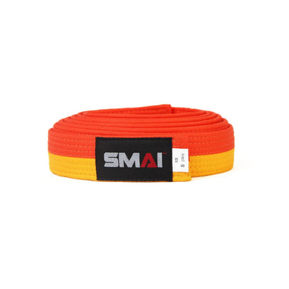 SMAI Judo Belt - Competition Grade in Yellow and Orange - view 6