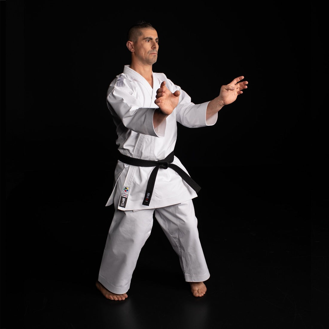 SMAI WKF 14oz Premium Kata Gi - Kaminari X Karate Uniform - detail view 13