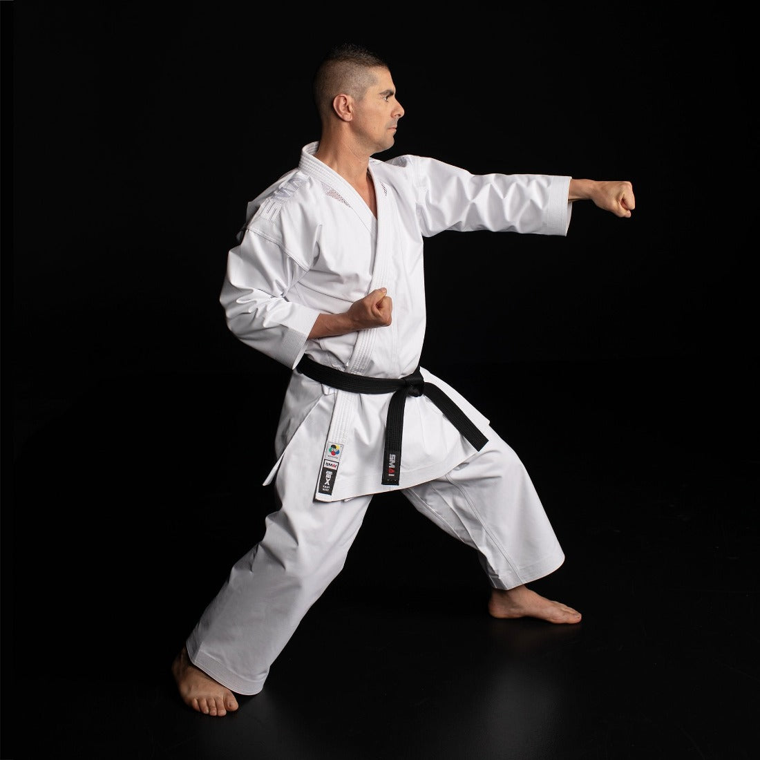 SMAI WKF 14oz Premium Kata Gi - Kaminari X Karate Uniform - detail view 15