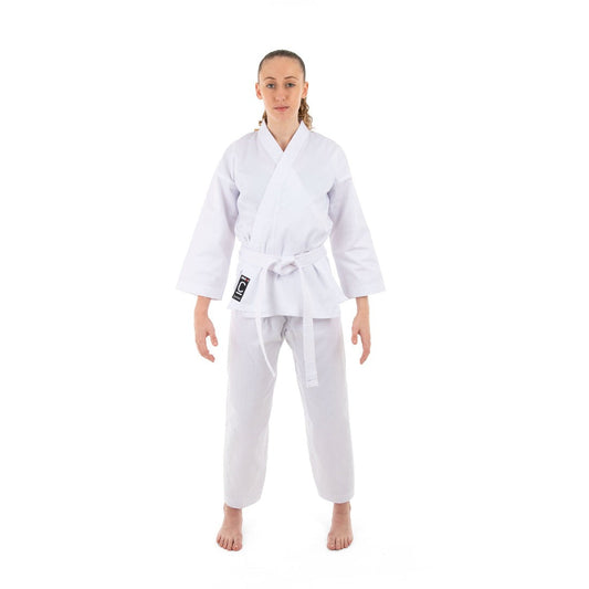 SMAI Classic 8oz White Student Karate Gi - Karate Uniform - martial arts uniforms product photo