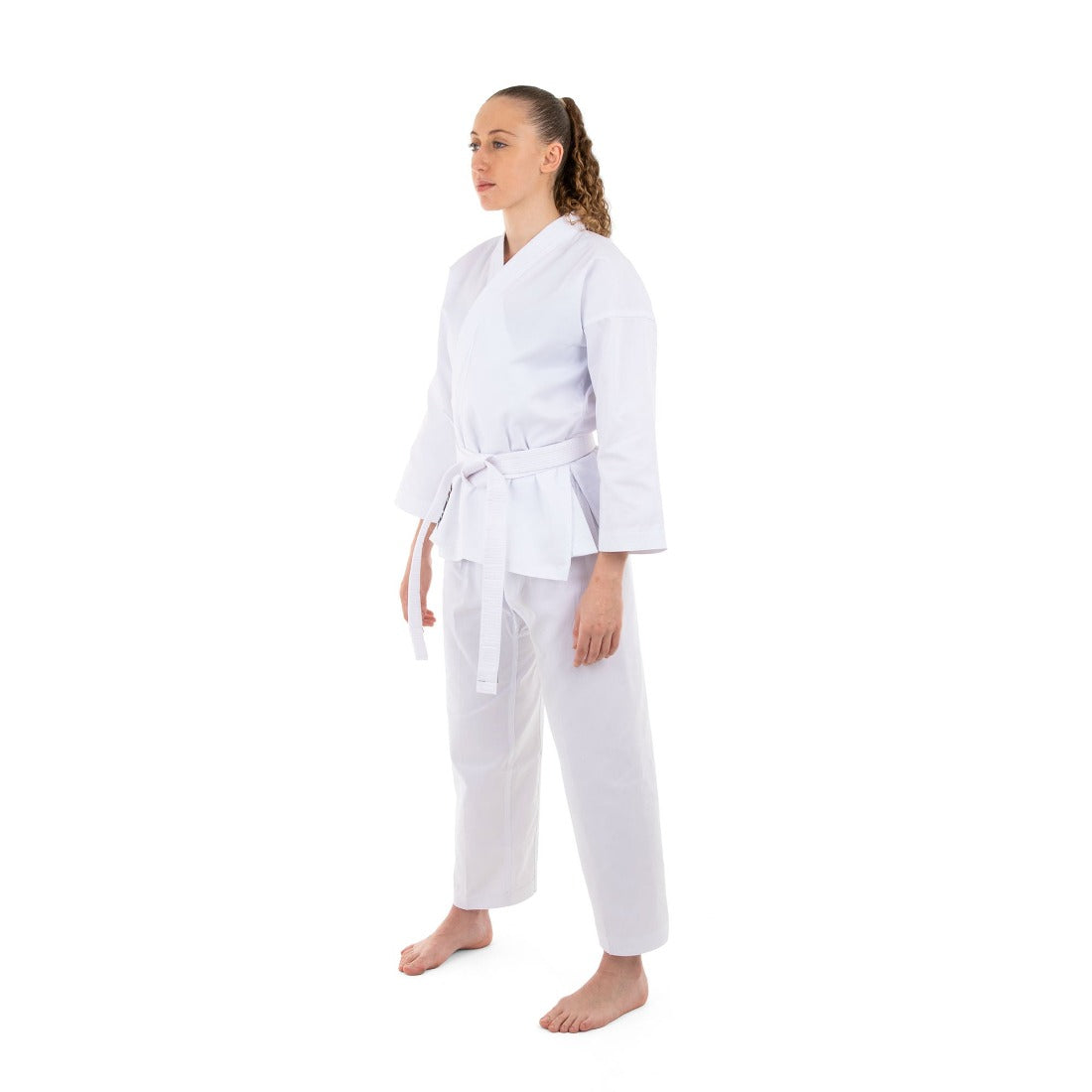 SMAI Classic 8oz White Student Karate Gi - Karate Uniform - detail view 7