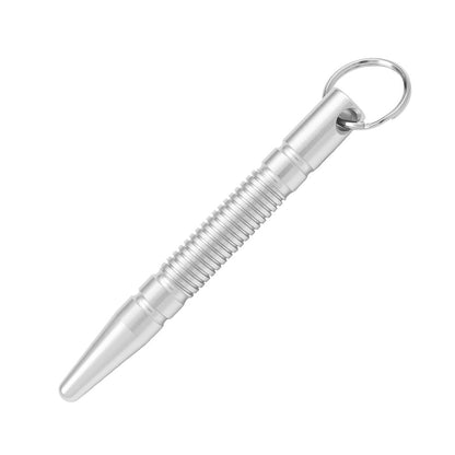SMAI Kubotan Keychain - Self Defence Tool in Silver - martial arts weapons product photo