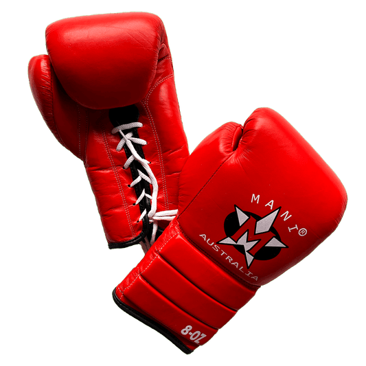 Mani PRO Fight Leather Boxing Gloves - lace-up boxing gloves for boxing | MMABOXING