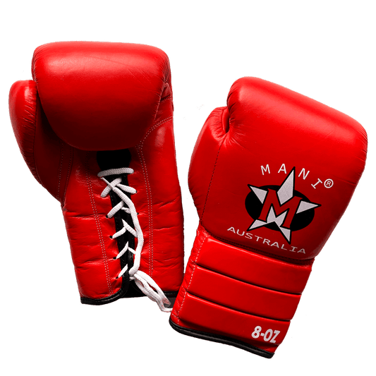 Mani PRO Fight Leather Boxing Gloves - lace-up boxing gloves for boxing | MMABOXING