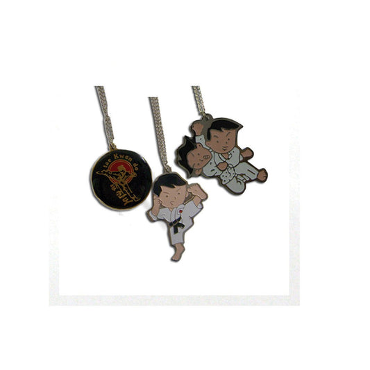 SMAI Martial Arts Necklace in Kicking Man - martial arts accessories product photo
