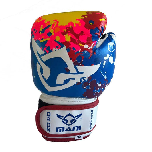 Mani Kids Multi-Colour Moulded Padding Boxing Gloves - kids boxing gloves for boxing | MMABOXING
