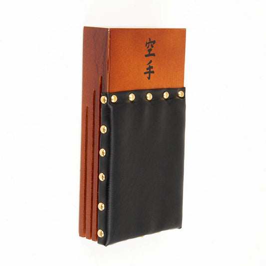 SMAI Makiwara - Deluxe Wide Leather Striking Board - martial arts training equipment product photo