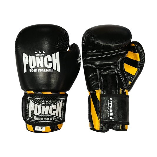 Punch Boxing Gloves - Armadillo Safety in Black - view 2