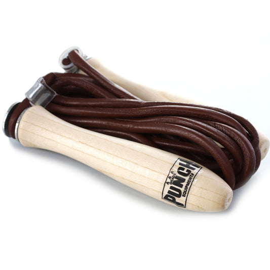 Punch Skipping Rope - Leather - Professional - 9ft - product photo