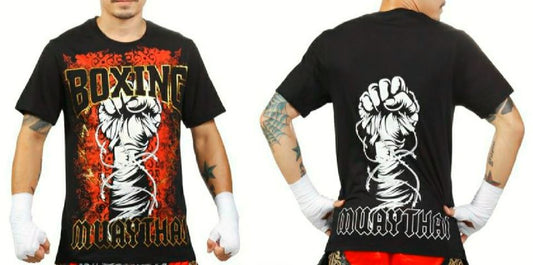 Punch Tshirt - Punch Cotton - Black/red - product photo