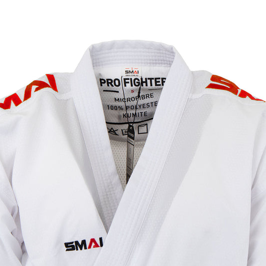 SMAI WKF 4oz Premium Kumite Gi Pack - Pro Fighter Karate Uniform - detail view 4