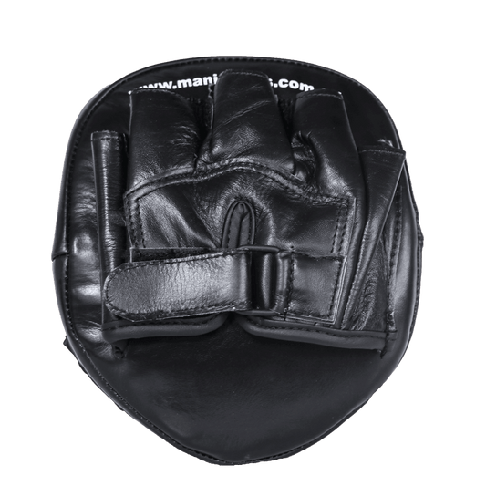 Mani Pre-Curved Leather Boxing Focus Pads - focus mitts for boxing training | MMABOXING