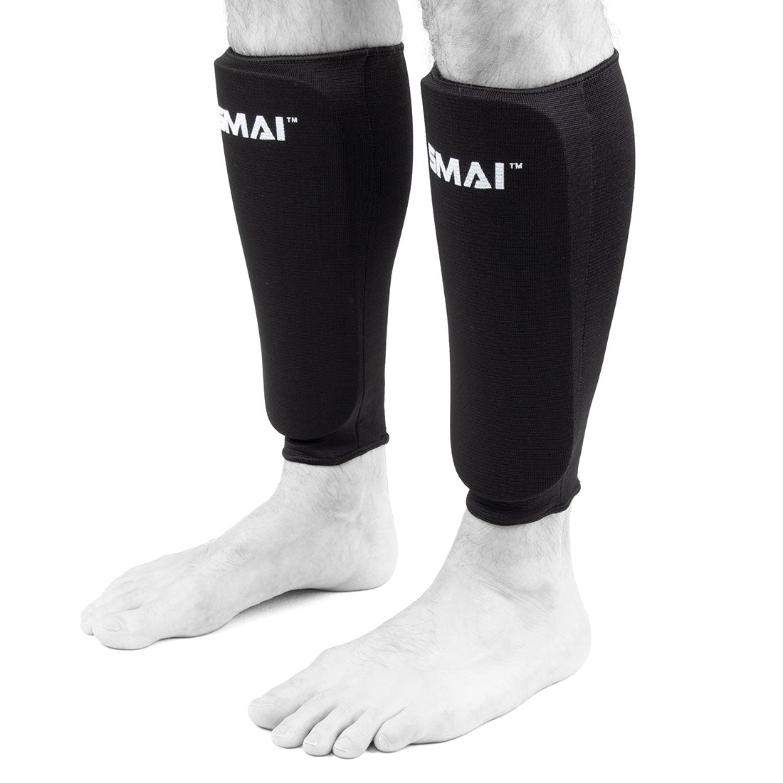 SMAI Elastic Shin Guard - Martial Arts Protection in Black - view 4