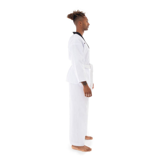 SMAI Classic 8oz V-Neck Ribbed Taekwondo Dobok - detail view 3
