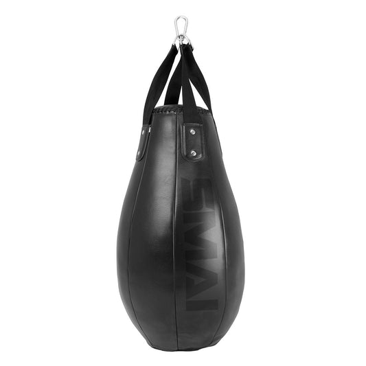 SMAI Tear Drop Kickboxing Punching Bag - Triple Black - boxing training accessories product photo