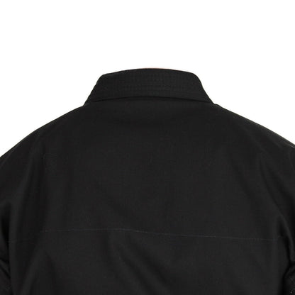 SMAI 12oz Canvas Karate Gi - Black Karate Uniform - detail view 7