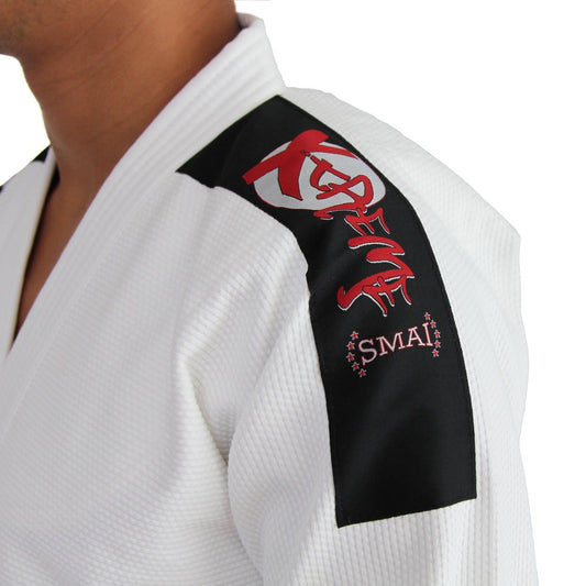 SMAI MMA Uniform - Xtreme White - detail view 4