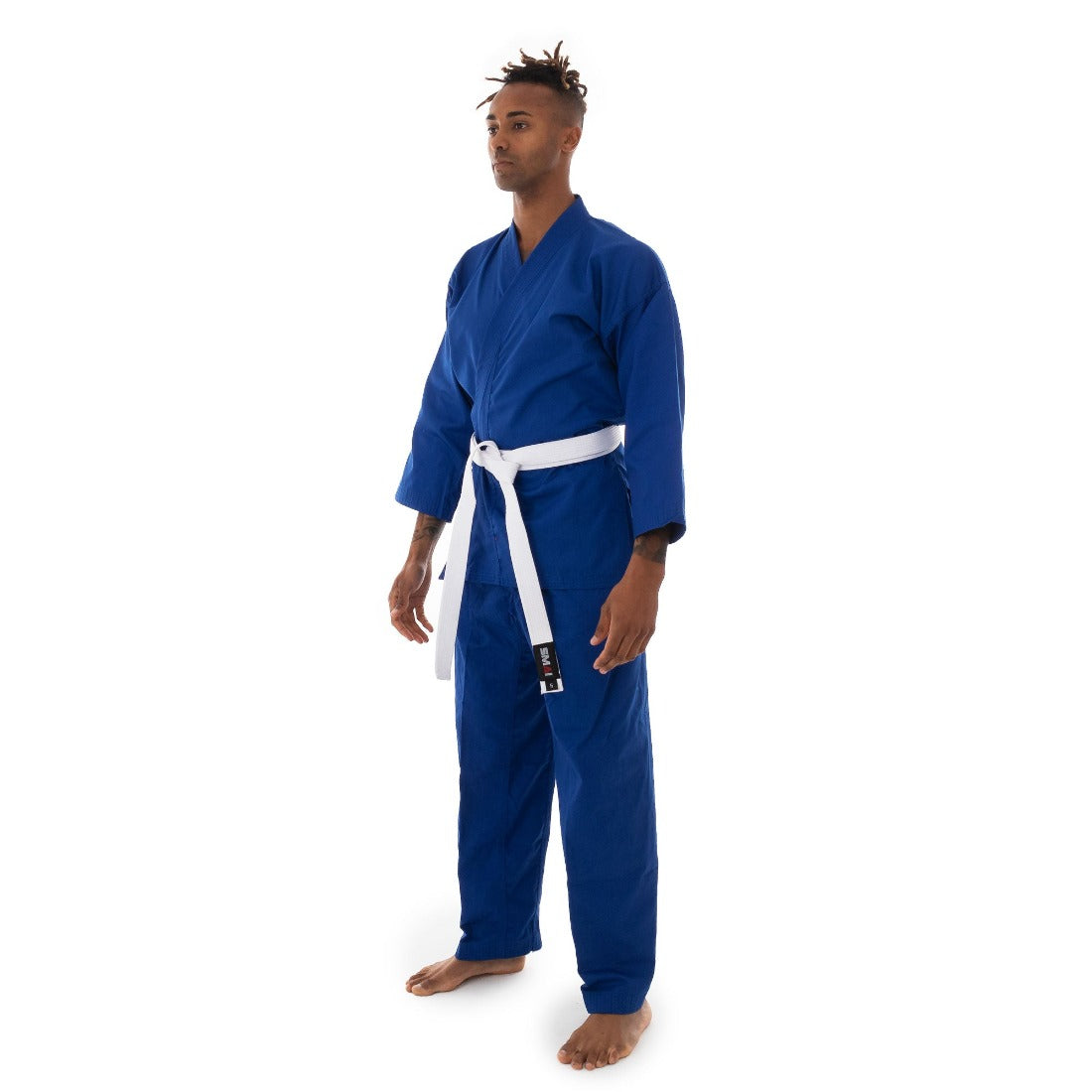 SMAI 8oz Student Karate Gi - Karate Uniform in Blue - view 10