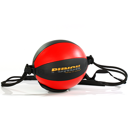 Punch Floor to Ceiling Ball - Urban W/straps in Black And Red - product photo