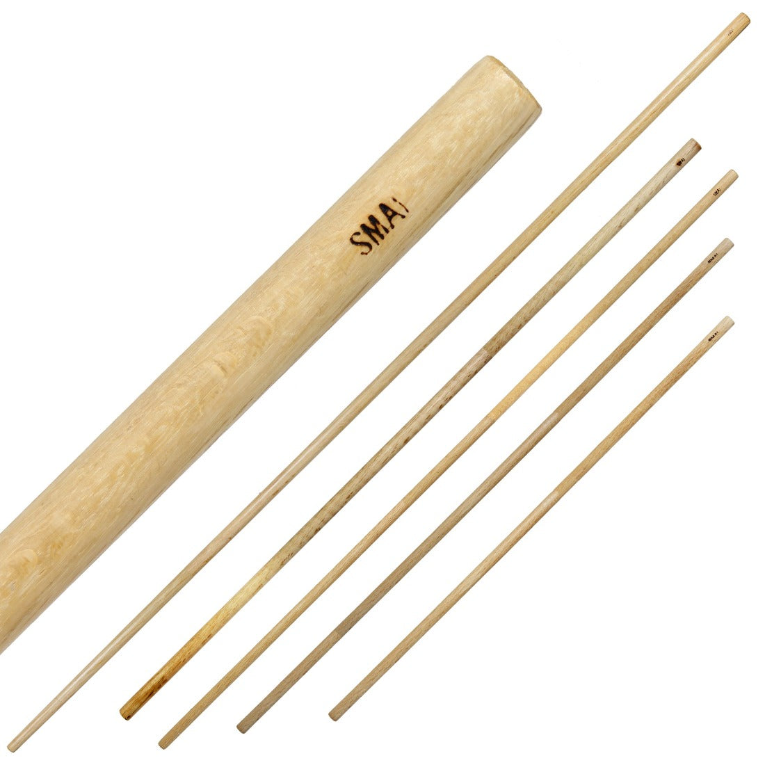 SMAI White Oak Bo Staff - 4ft 5ft 6ft 8ft - martial arts weapons product photo