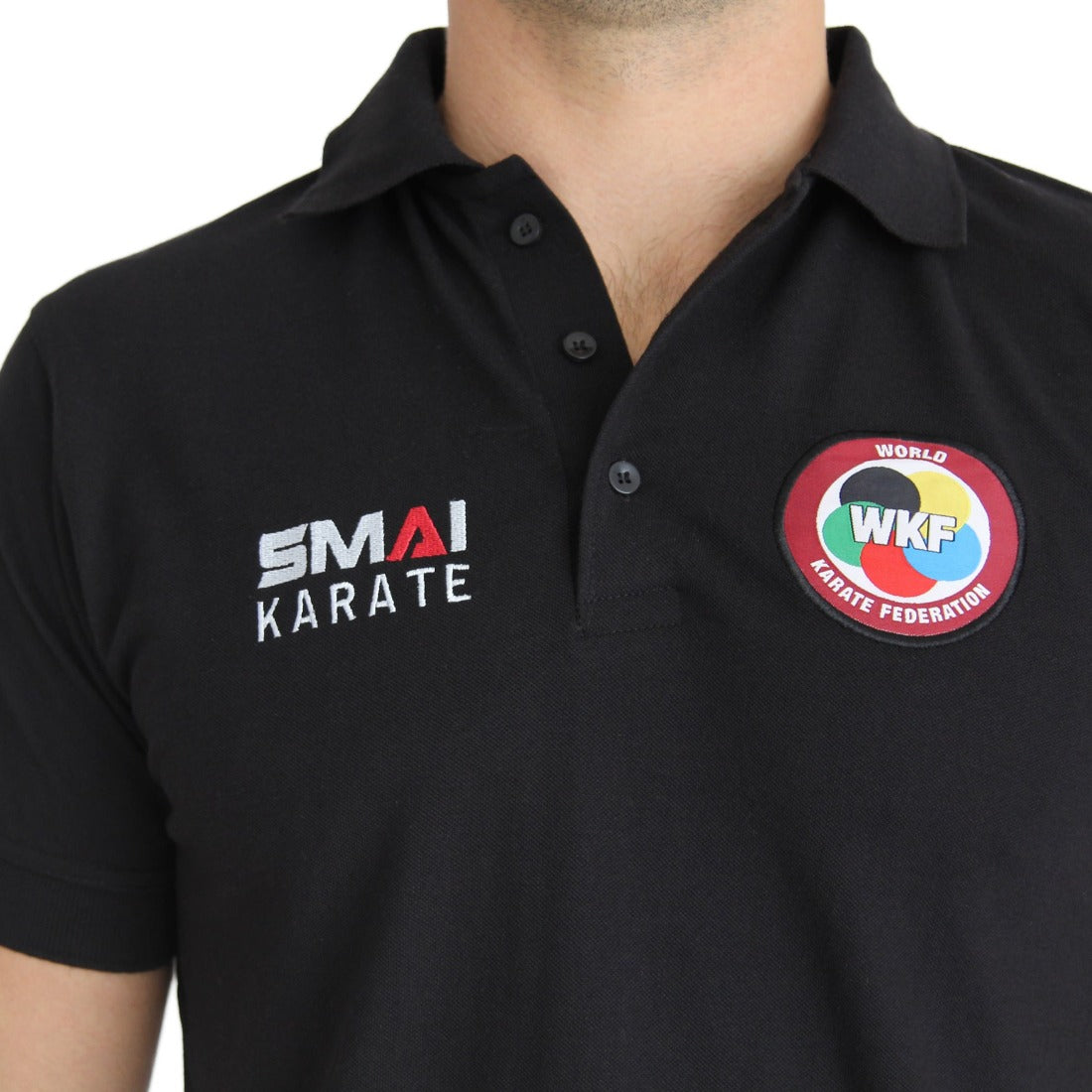 SMAI WKF Polo Shirt - Karate Sportswear - detail view 3