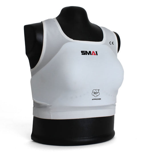 SMAI WKF Approved Female Breast Guard - Karate Protection - martial arts sparring gear product photo