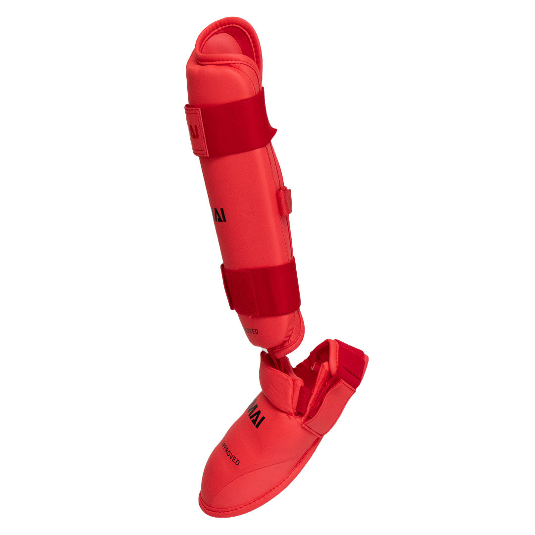 SMAI WKF Approved Karate Shin Instep Guard - detail view 6