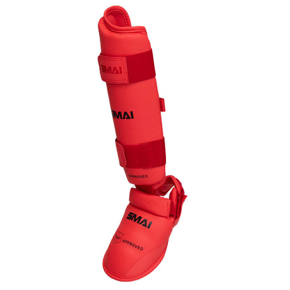 SMAI WKF Approved Karate Shin Instep Guard - detail view 5