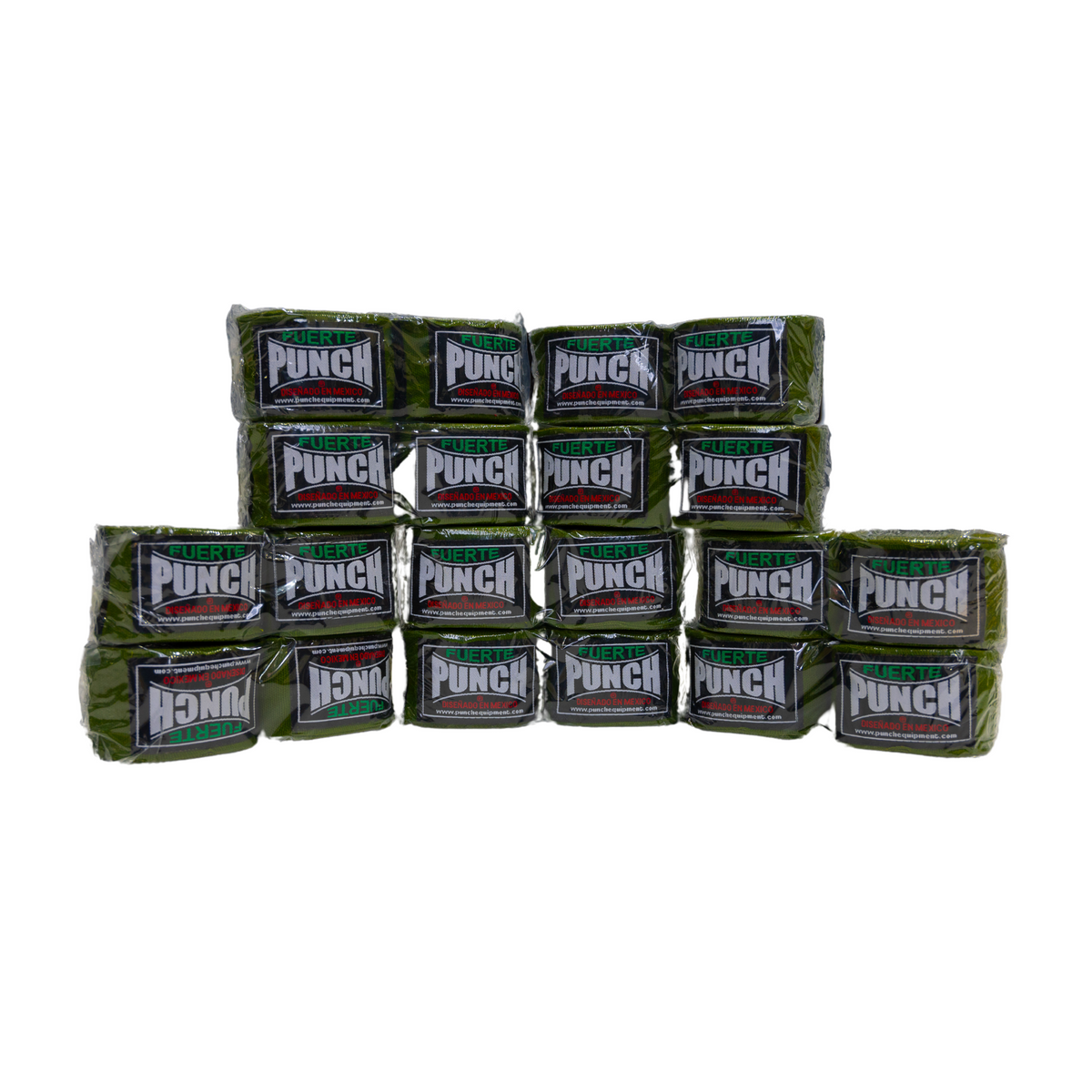 Punch Hand Wraps - Mexican Enduro - 5m - Bulk Pack of 10 in Green - product photo
