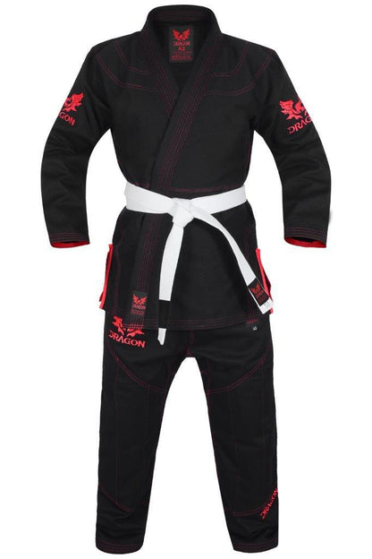 Morgan Dragon V2 450gsm BJJ Gi - Ibjjf Approved (black)