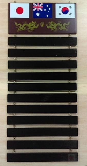 Morgan Yamasaki Martial Arts Belt Rack - detail view 2