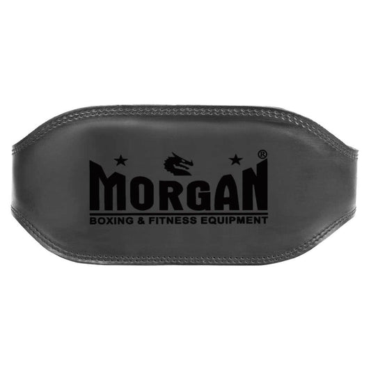 Morgan B2 Bomber 15cm Wide Leather Weight Lifting Belt - detail view 2