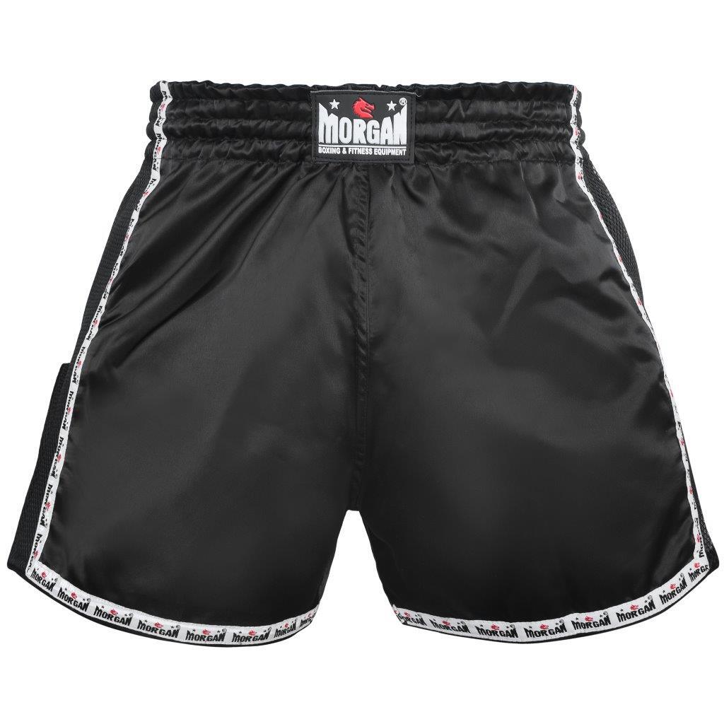 Morgan Retro Muay Thai Shorts in classic fight-wear design, available at MMABOXING