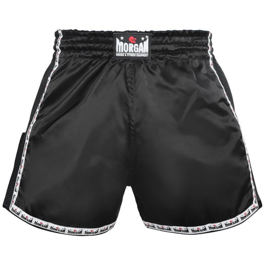 Morgan Retro Muay Thai Shorts in classic fight-wear design, available at MMABOXING