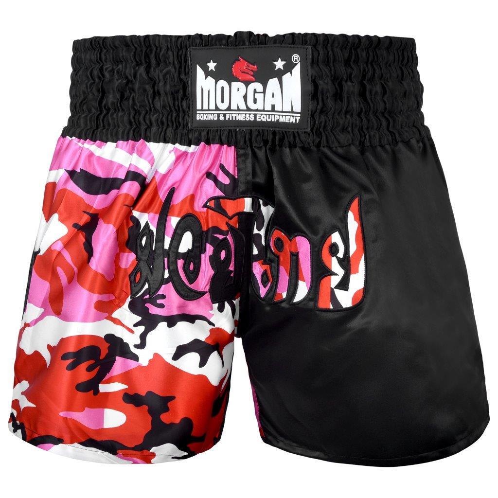 Morgan 50/50 Diabla Muay Thai Shorts in X-Large with bold Diabla graphic design
