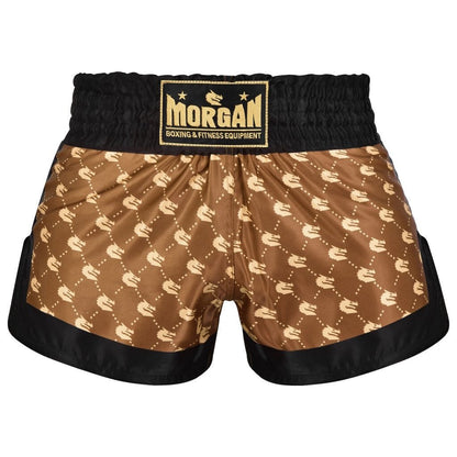 Morgan 1918 Heritage Muay Thai Shorts in sizes Small to X-Large with classic Heritage graphic design