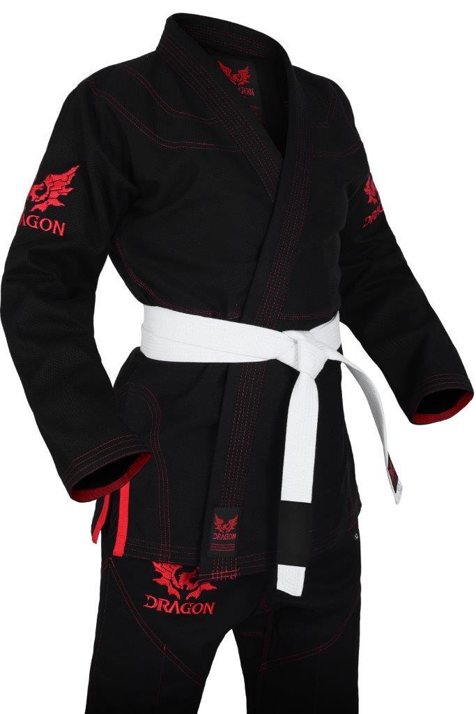 Morgan Dragon V2 450gsm BJJ Gi - Ibjjf Approved (black)