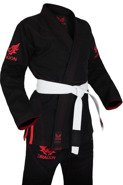 Morgan Dragon V2 450gsm BJJ Gi - Ibjjf Approved (black)