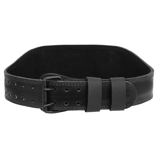 Morgan B2 Bomber 15cm Wide Leather Weight Lifting Belt - detail view 3