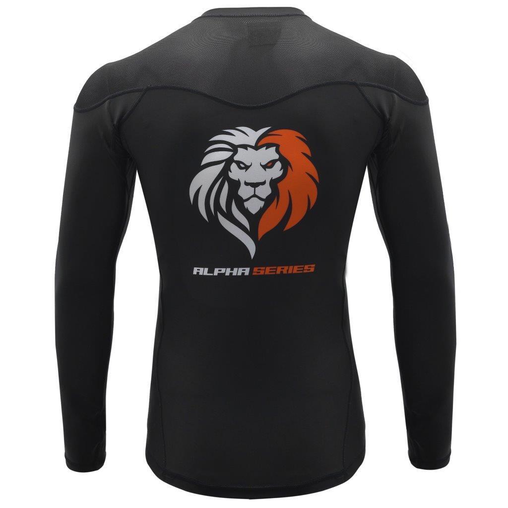 Morgan Alpha Series Rash Guard in modern compression design for MMA BJJ and grappling training