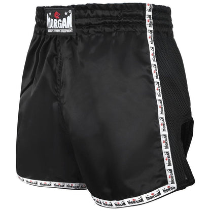 Morgan Retro Muay Thai Shorts in classic fight-wear design, available at MMABOXING