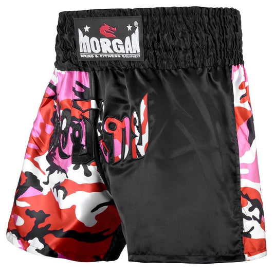 Morgan 50/50 Diabla Muay Thai Shorts in X-Large with bold Diabla graphic design