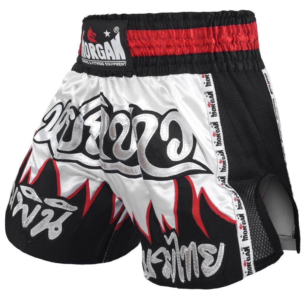 Morgan V2 Flame Muay Thai Shorts in multiple sizes available at MMABOXING