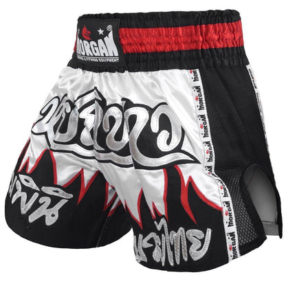 Morgan V2 Flame Muay Thai Shorts in multiple sizes available at MMABOXING
